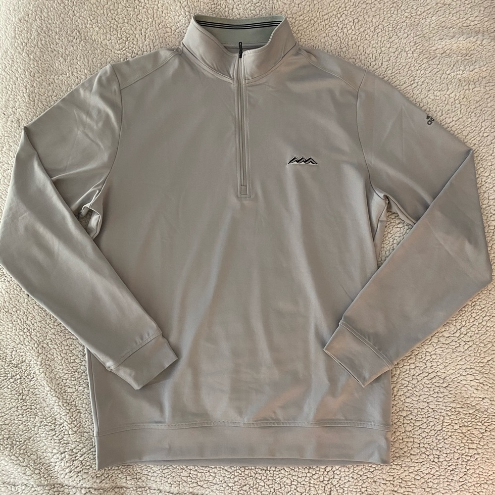 Adidas Quarter ZIP Pullover: Desert Mountain Logo